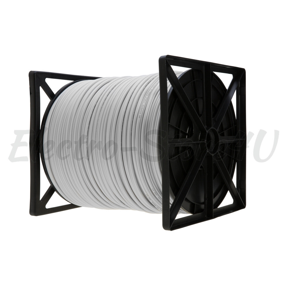 1000ft RG59 Siamese 20AWG Cable Coaxial + 18/2 Security Camera Wire – Bulk White