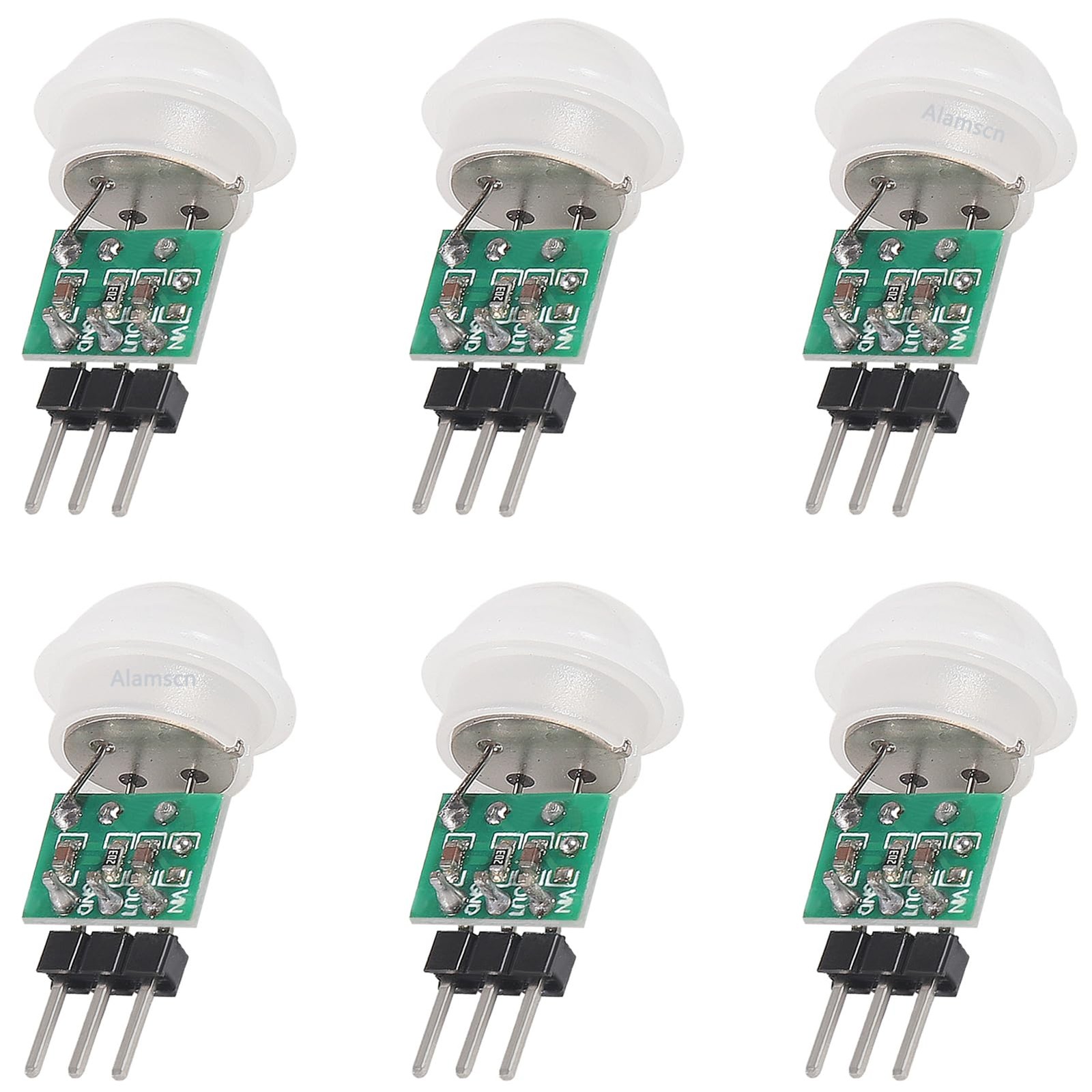 6 PCS AM312 Mini Pyroelectric Infrared Motion Sensor Module DC 2.712V