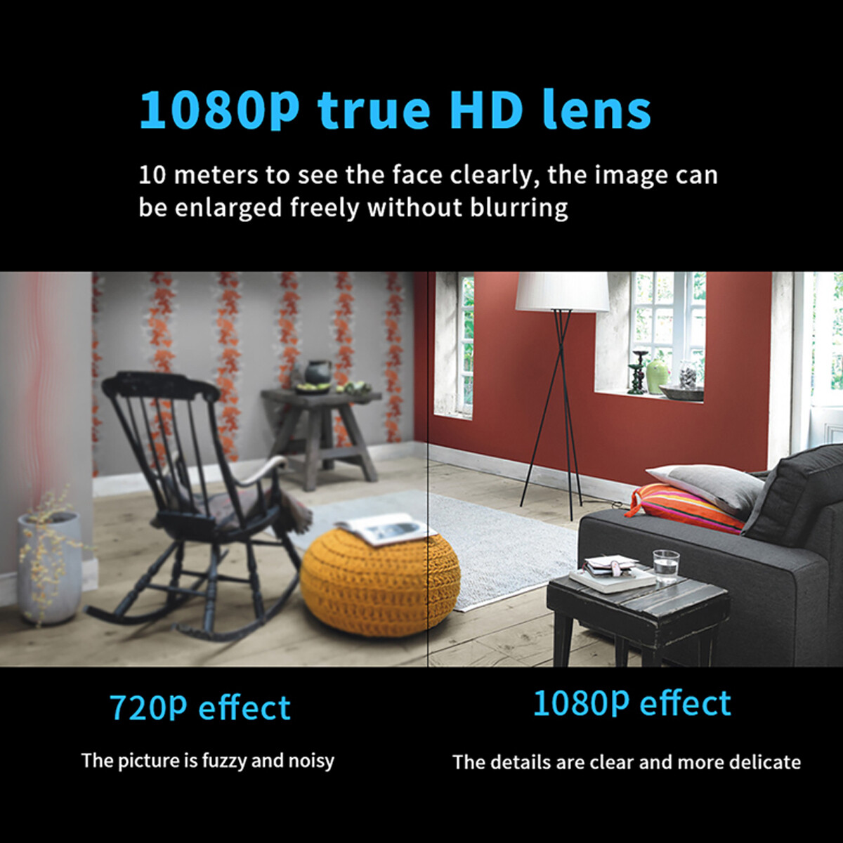 Mini Micro HD 1080P Security Camera Wifi Audio Video Recording Night Vision Cam