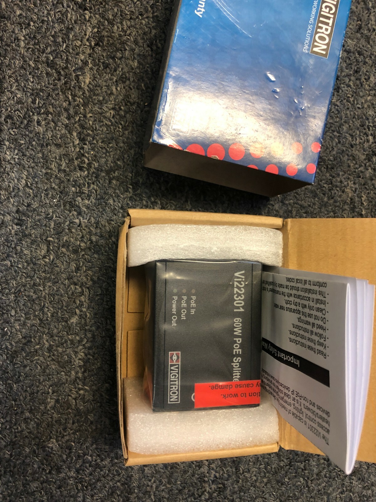 Vigitron Vi22301 PoE Splitter New