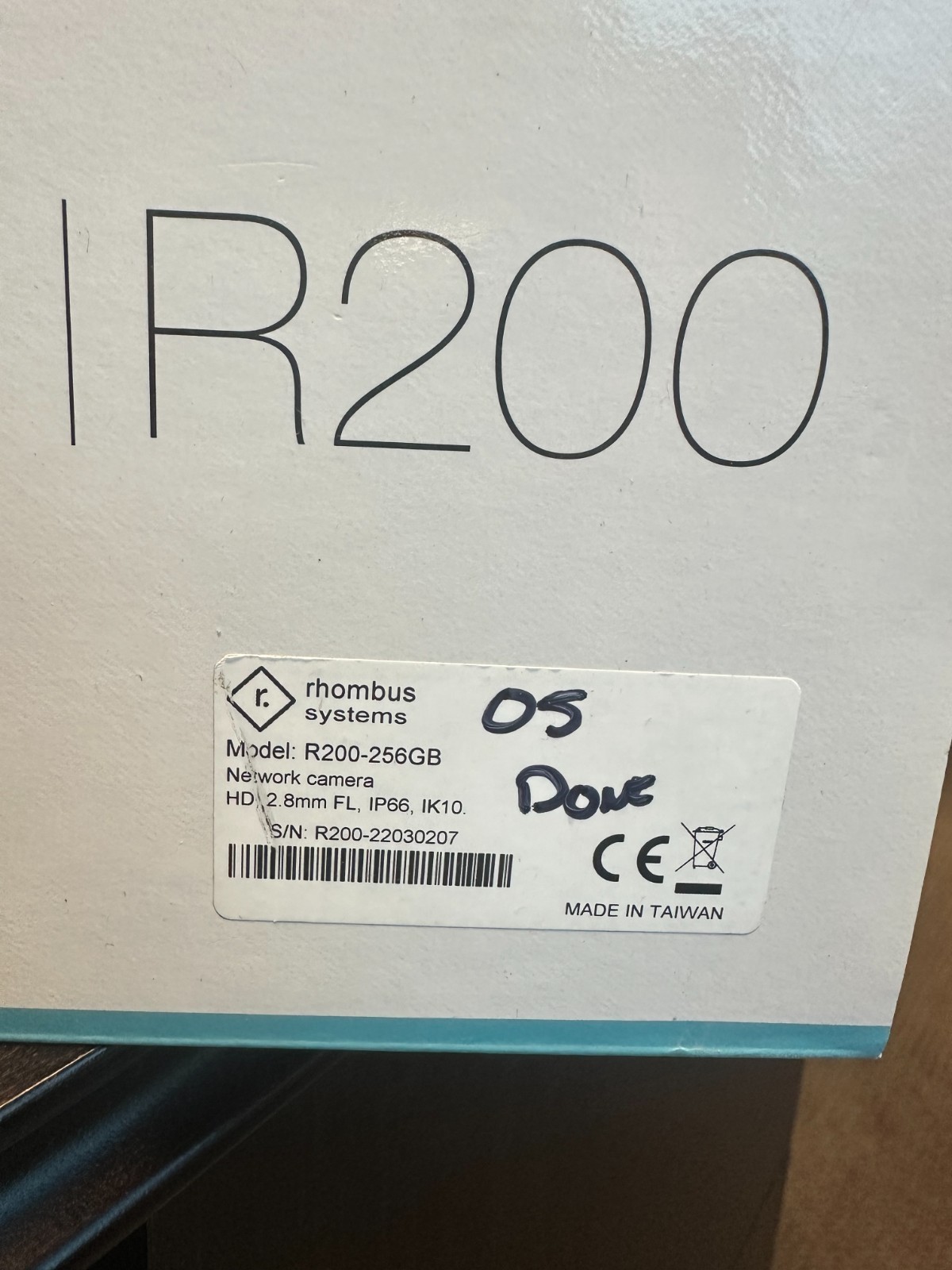 Rhombus R200 256GB 5MP DOME CAMERA R200-256