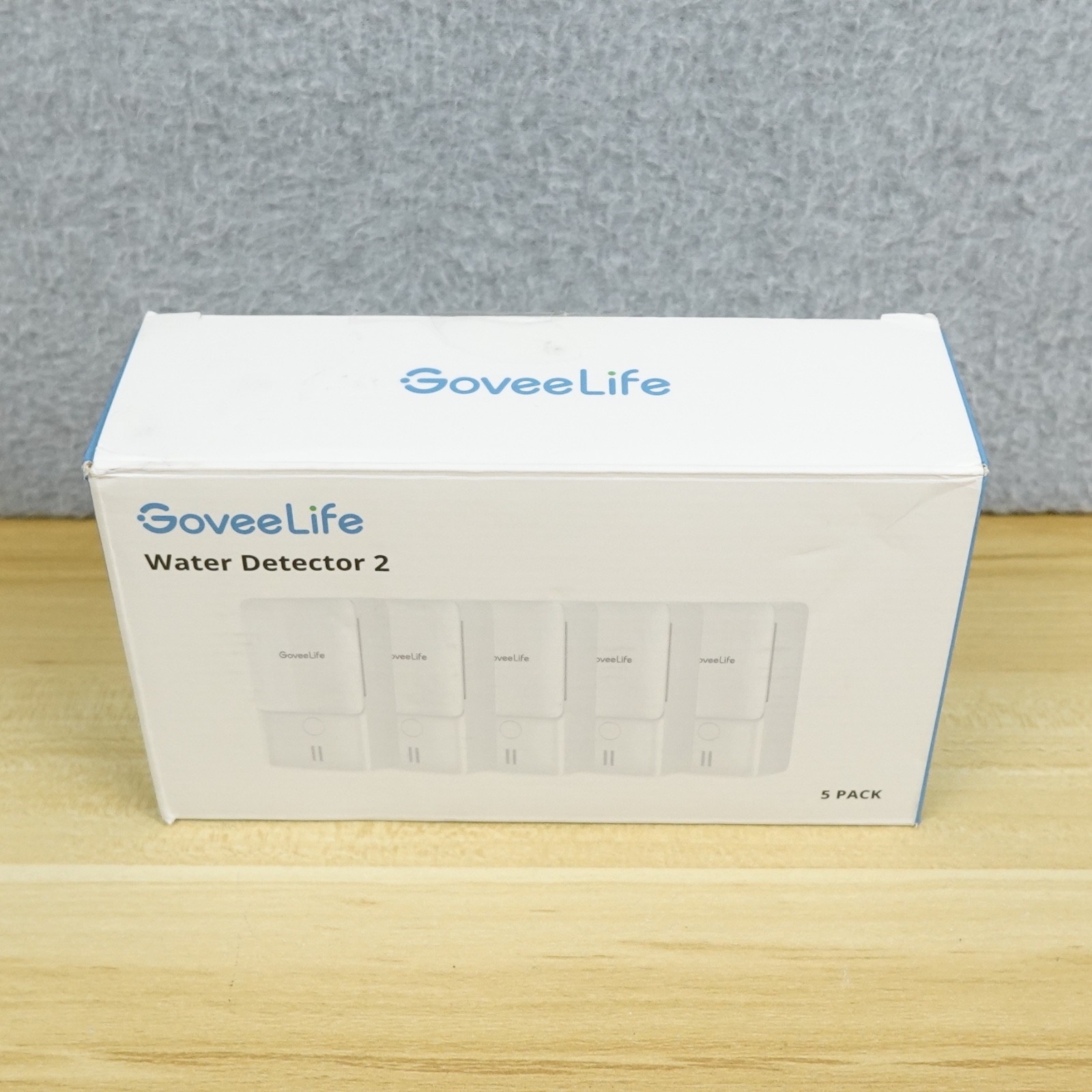 Govee Life WiFi Water Leak Detector 2, 100dB Adjustable Alarm Pack of 5 Open Box