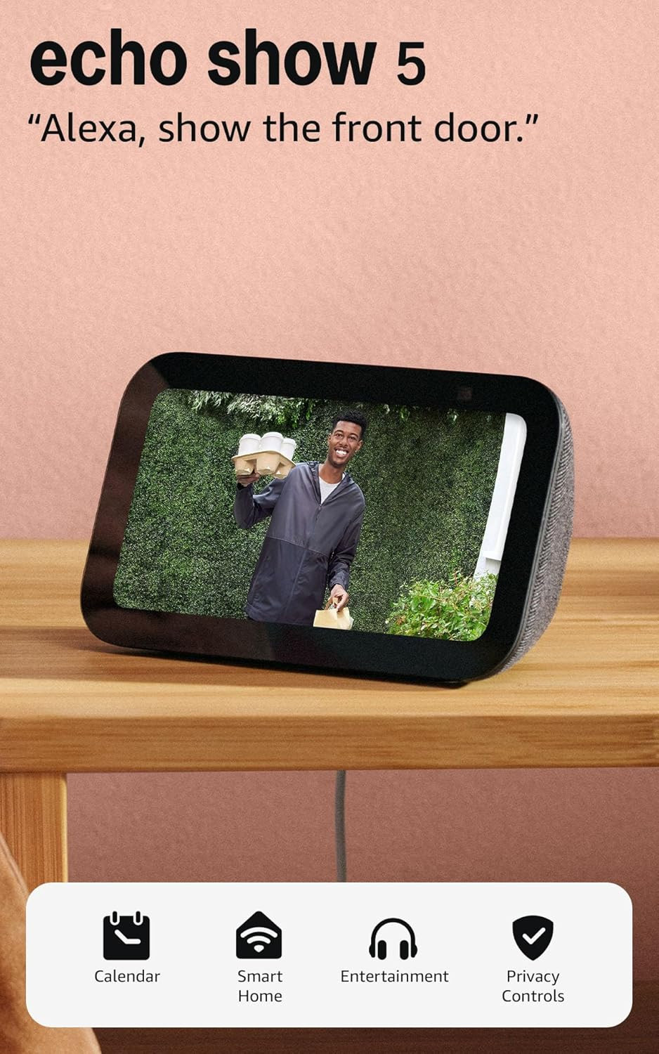 Echo Show 5 (Newest Model), Smart Display, Designed for Alexa+, 2X the Bass and