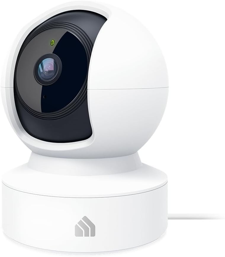 360° Viewing Kasa Smart Camera with Night Vision for Safe Indoor Monitoring