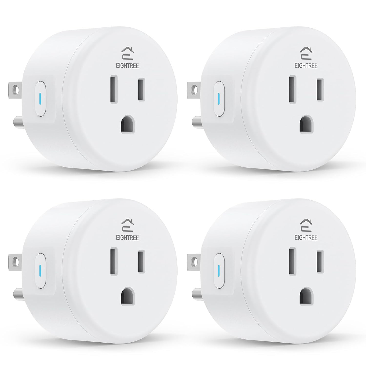 Smart Plug Wifi Outlet Works with Alexa & Google Home, 15A, 4-Pack | Smart Home