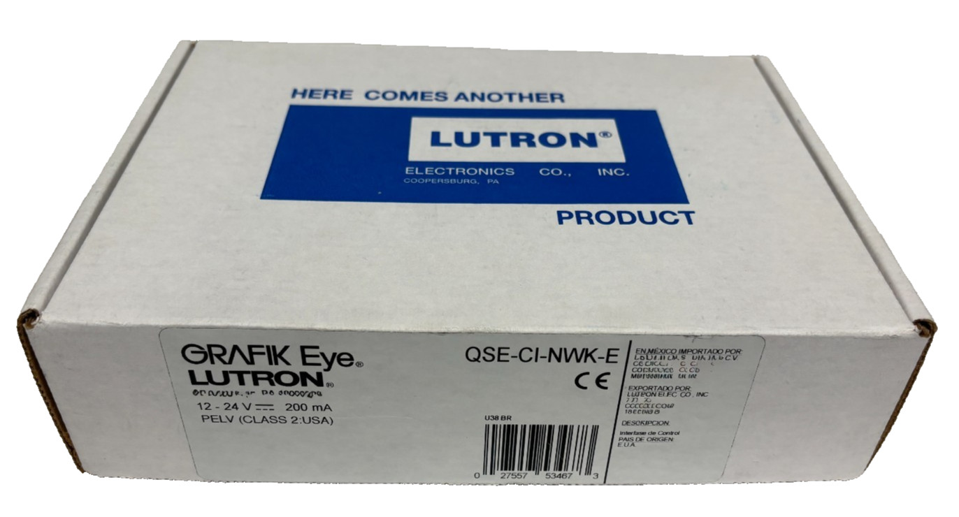 LUTRON QSE-CI-NWK-E, Control Interface 12-24V PELV CLASS 2 – NEW