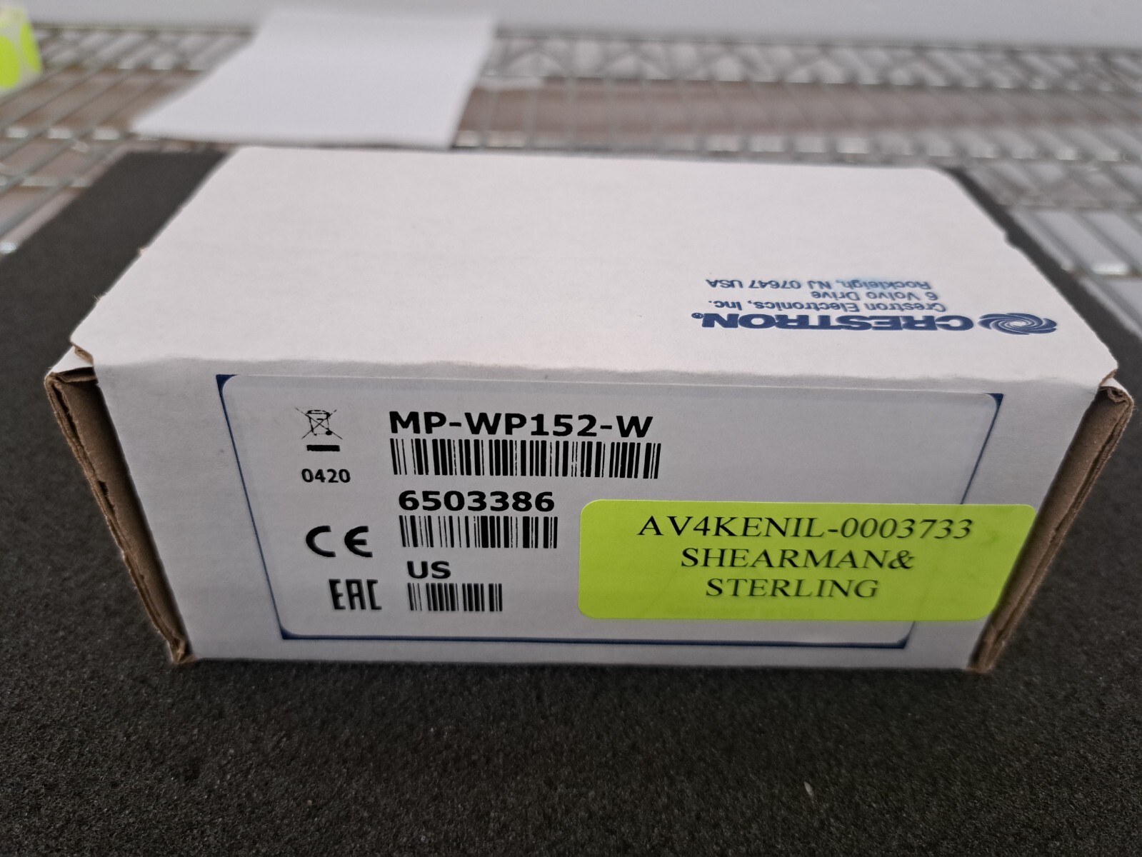 New, Crestron, MP-WP152-W, Media Presentation Wall Plate HDMI