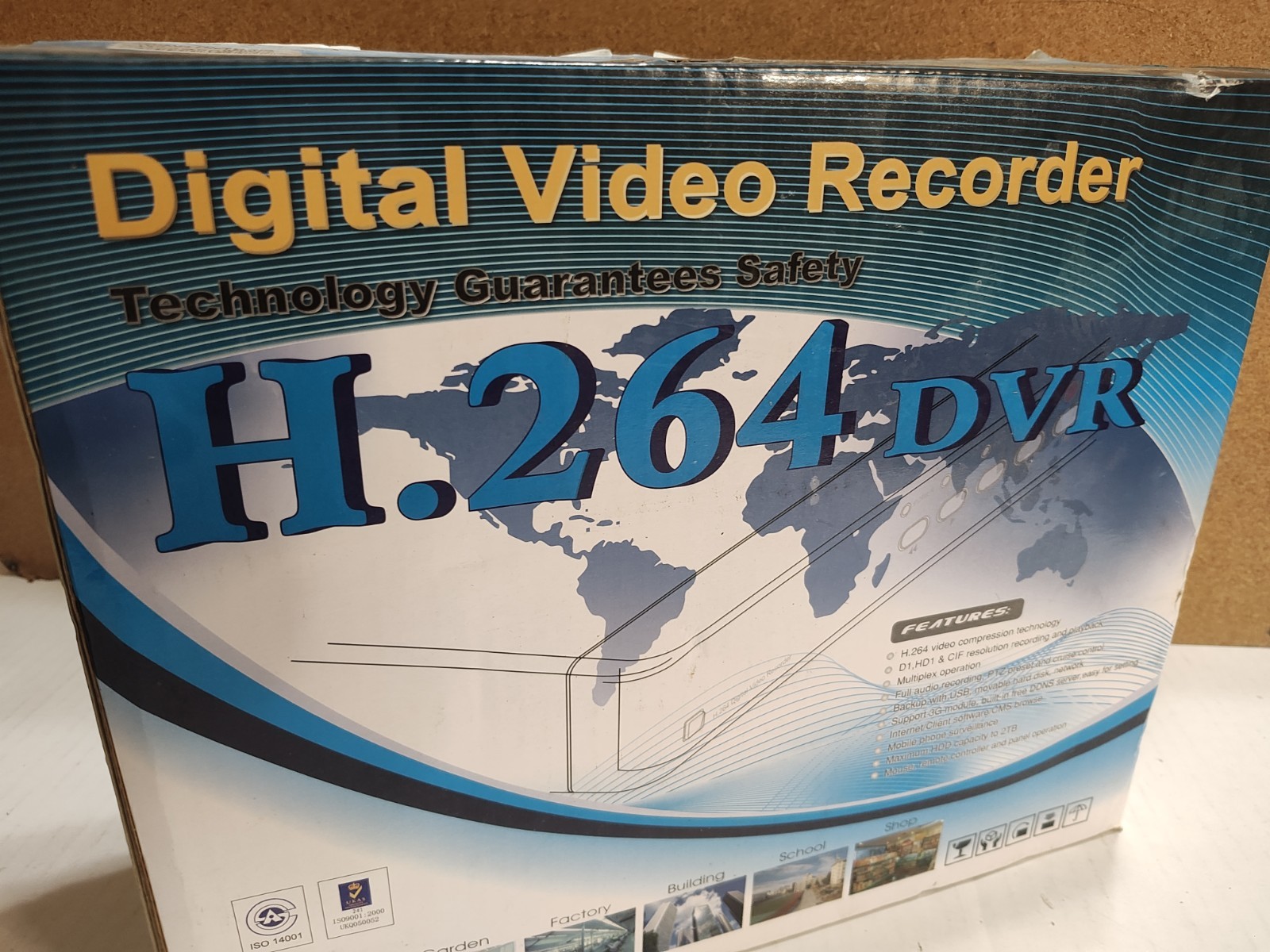 TIGERSECU 8-Channel H.264 DVR (Model TS-301D08-A) NEW IN BOX- NOS / PAL