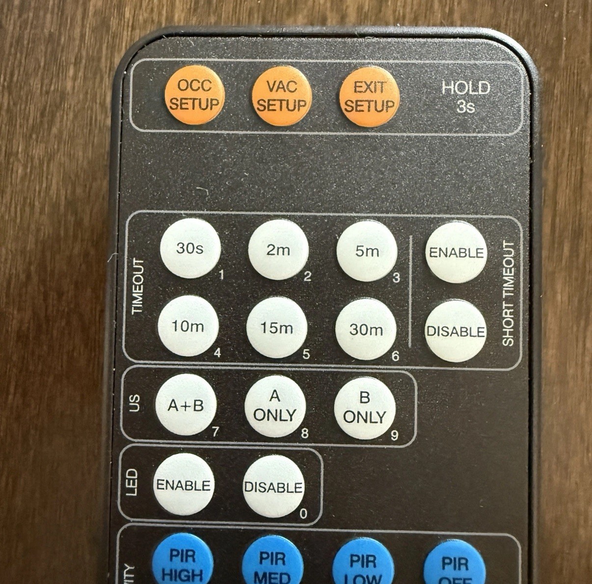 Crestron GLS-REMOTE-ODT/OIR IR Setup Remote Control for GLS Occupancy Sensors
