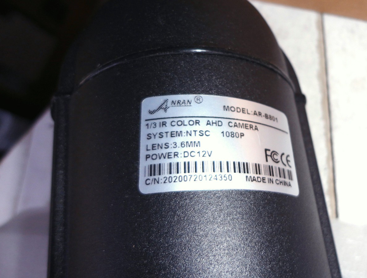 AR-B801 3.6MM Lens / 1080p / Replacement Camera Only / Open Box