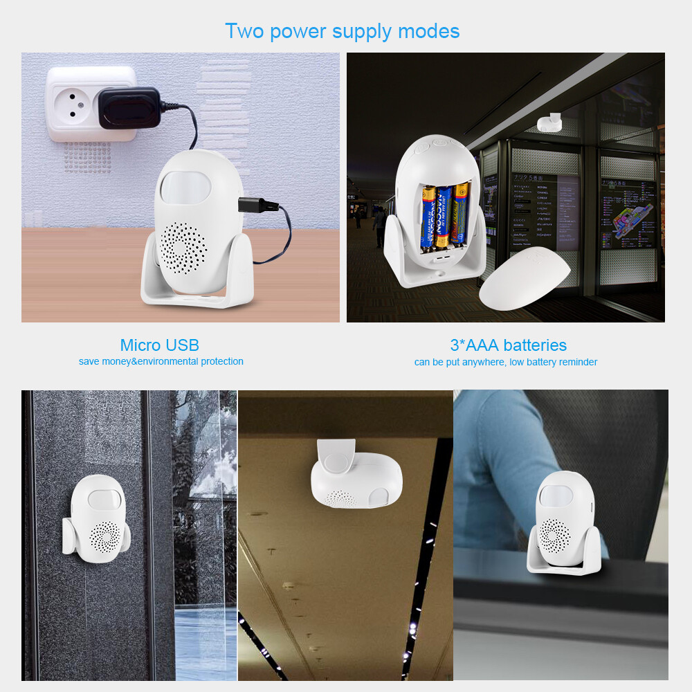 Wireless Alarm Detector Infrared Sensor Anti-theft Alarms System Home Security