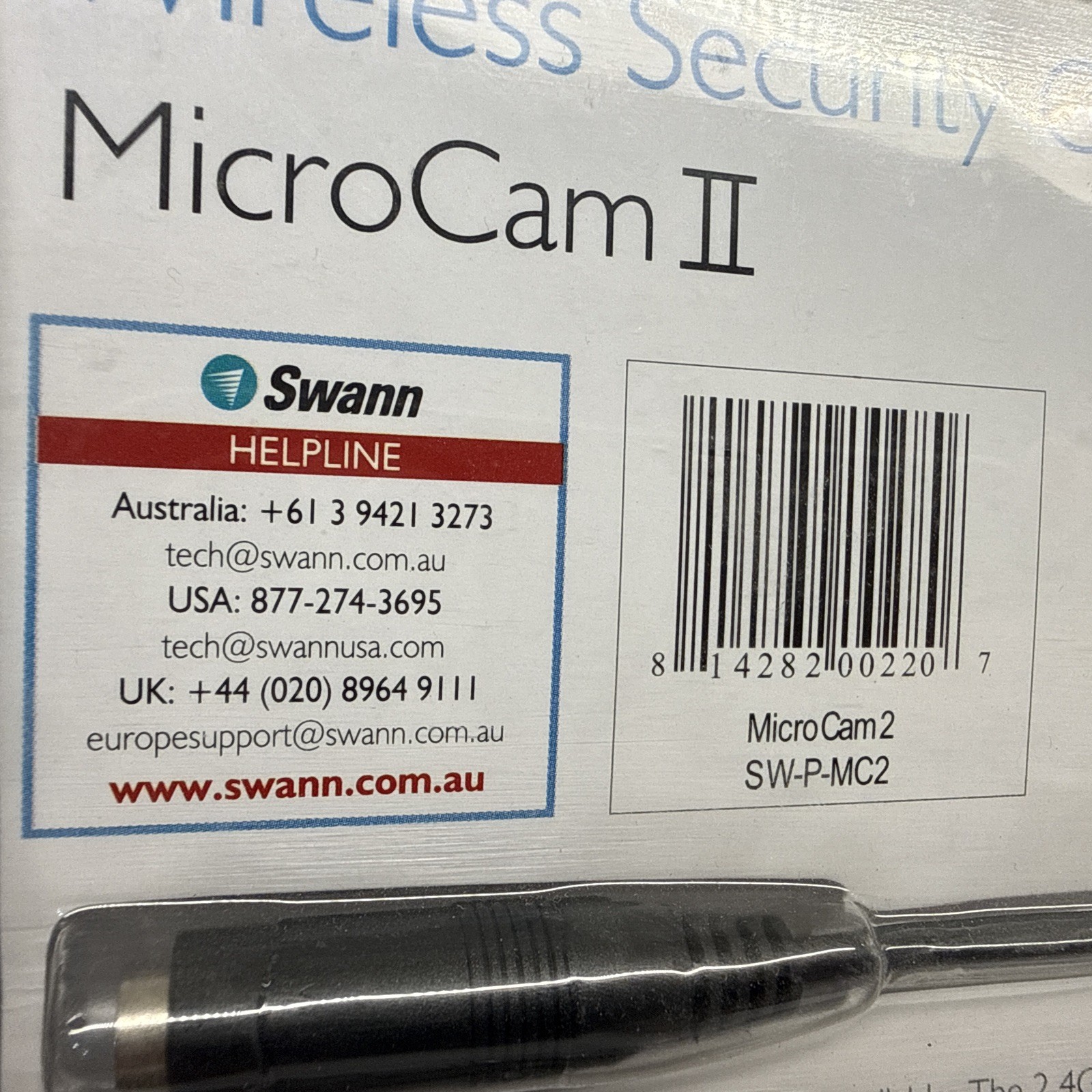Swann Microcam 2 Wireless Security Camera System 2.4G With Receiver Brand New
