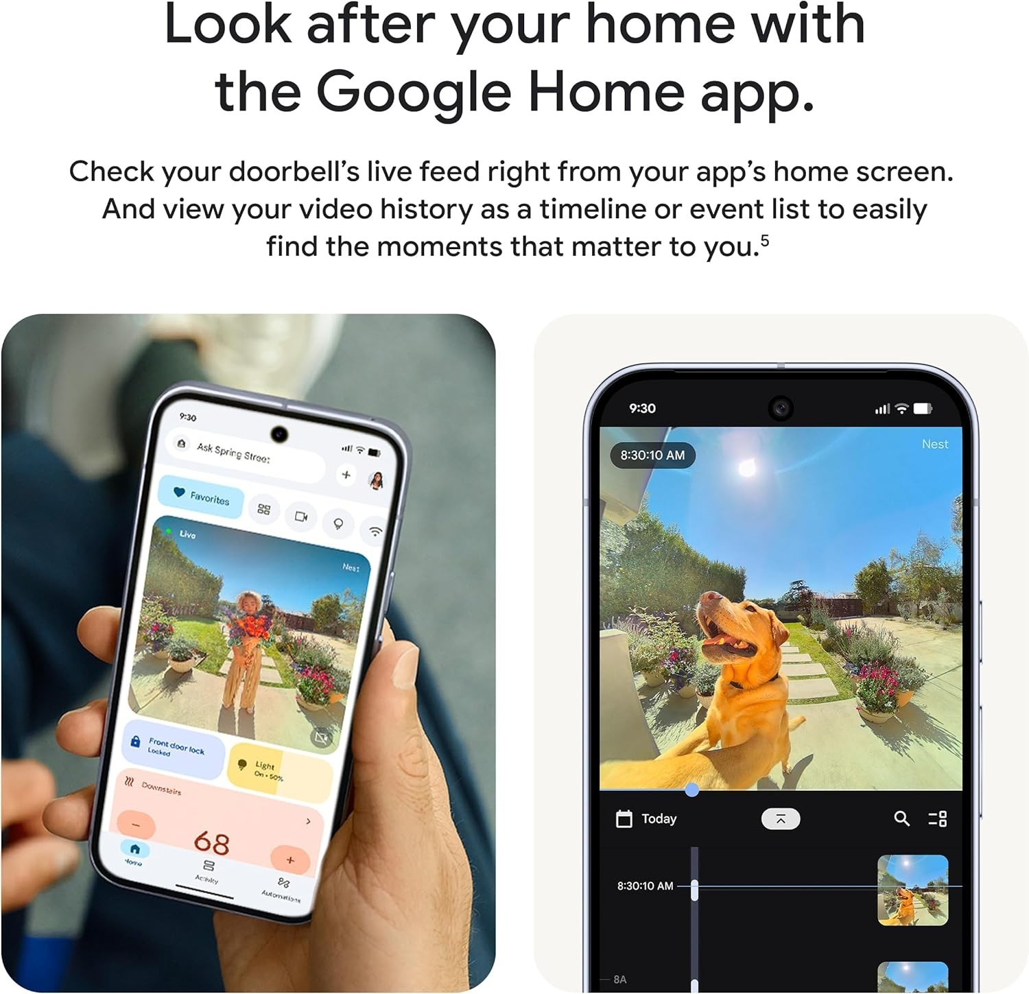 Google – Nest Wi-Fi Video Doorbell – Battery Operated – Linen