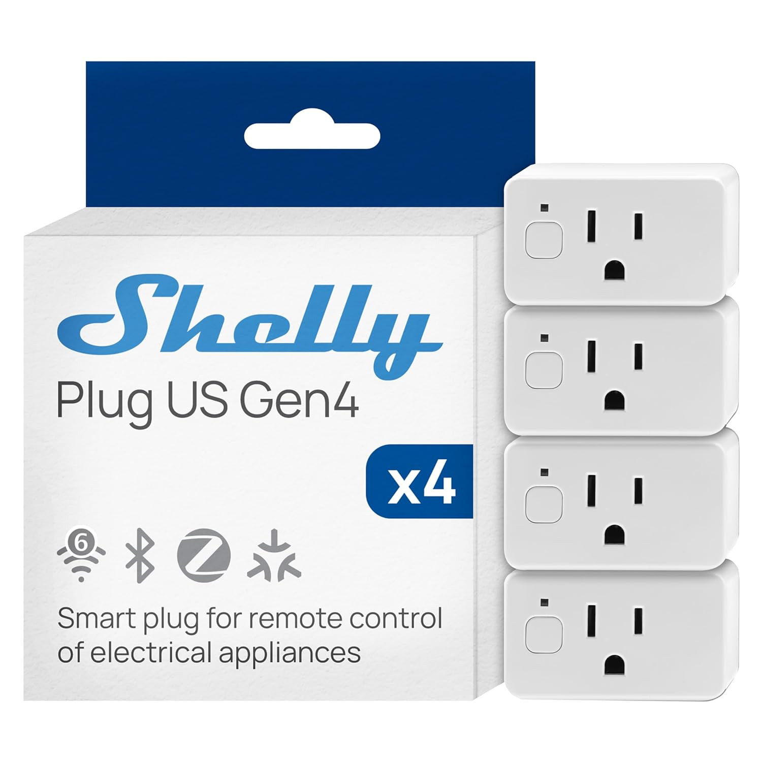 Smart Plug UL, Wifi, Bluetooth, Zigbee, Matter Outlet with Power Metering, Works