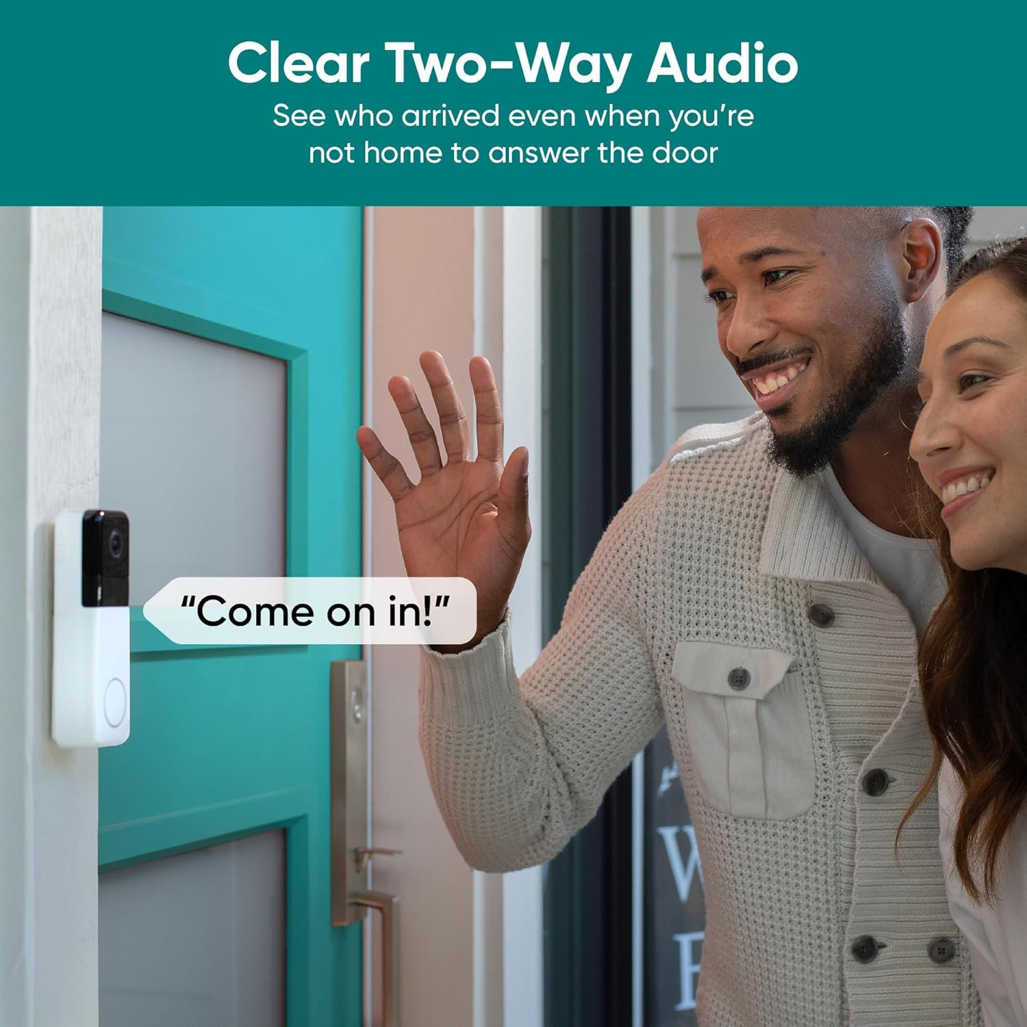 Wyze Wireless Video Doorbell Pro (Chime Included) with Easy-To-Use Design, 1440