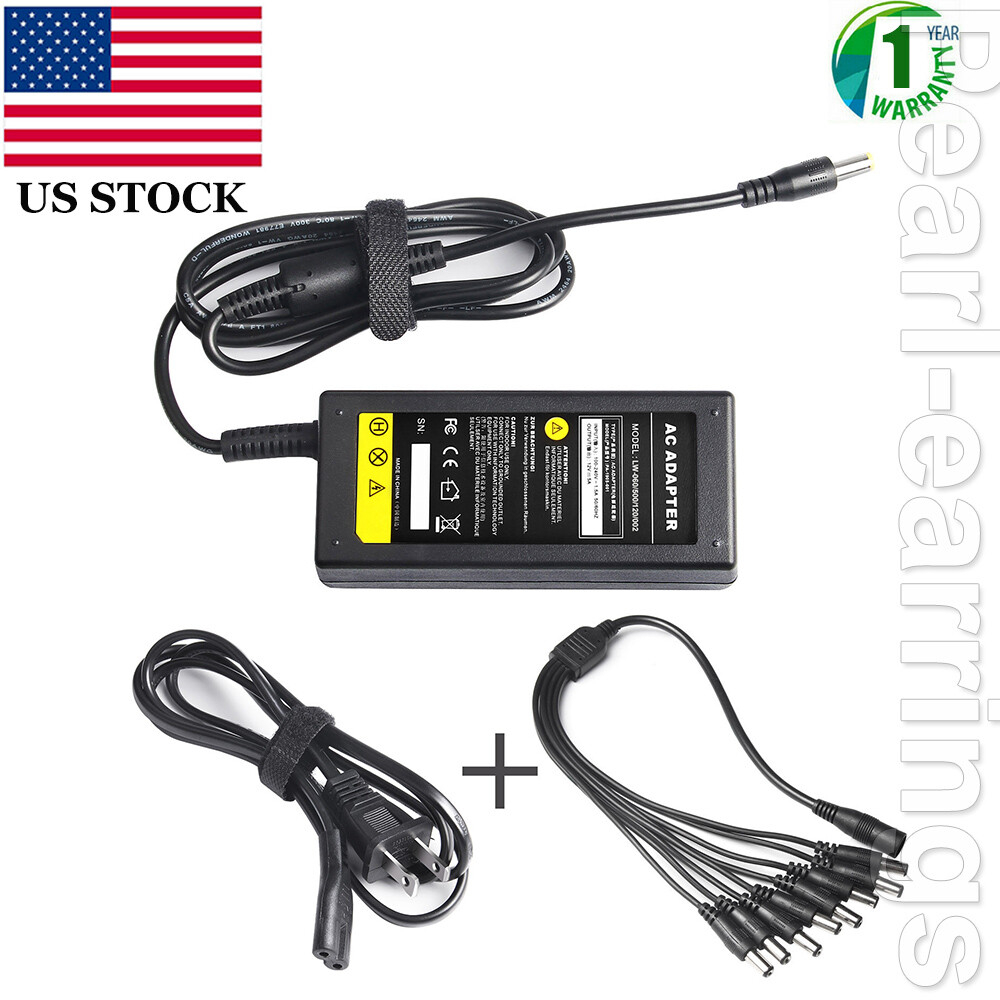 DC 12V 5A Power Supply CCTV Security Camera DVR 8 Split Swann Lorex Defender C