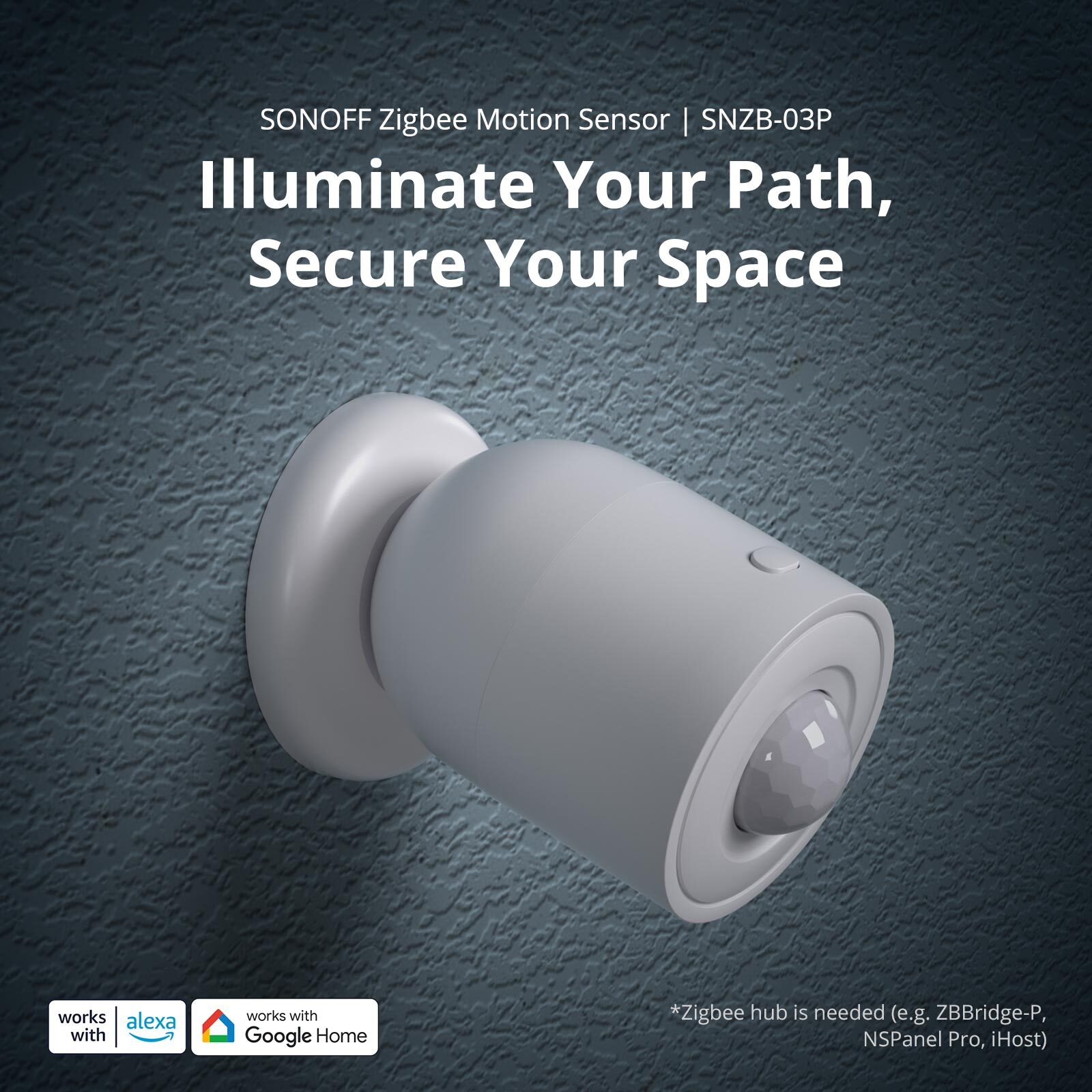 SONOFF SNZB-03P Zigbee Motion Sensor Human Detector via eWeLink APP Alexa Google
