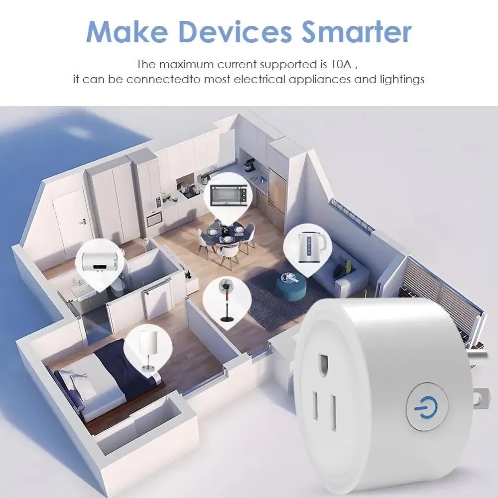WiFi Smart Plug Socket Outlet APP Control Works with Alexa & Google