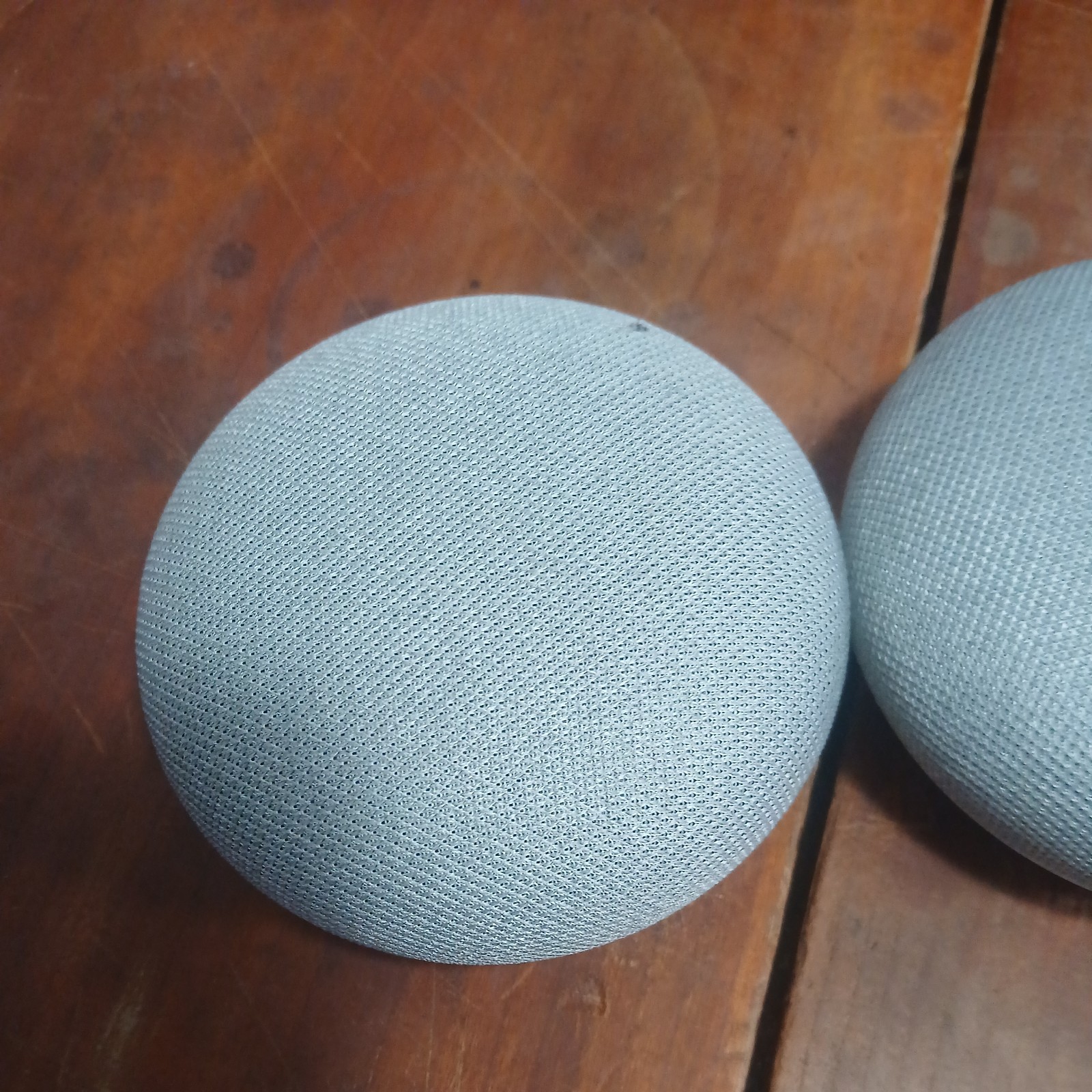 2 Google Home Mini Smart Speaker Gray Wi-Fi Google Assistant No AC Adapter