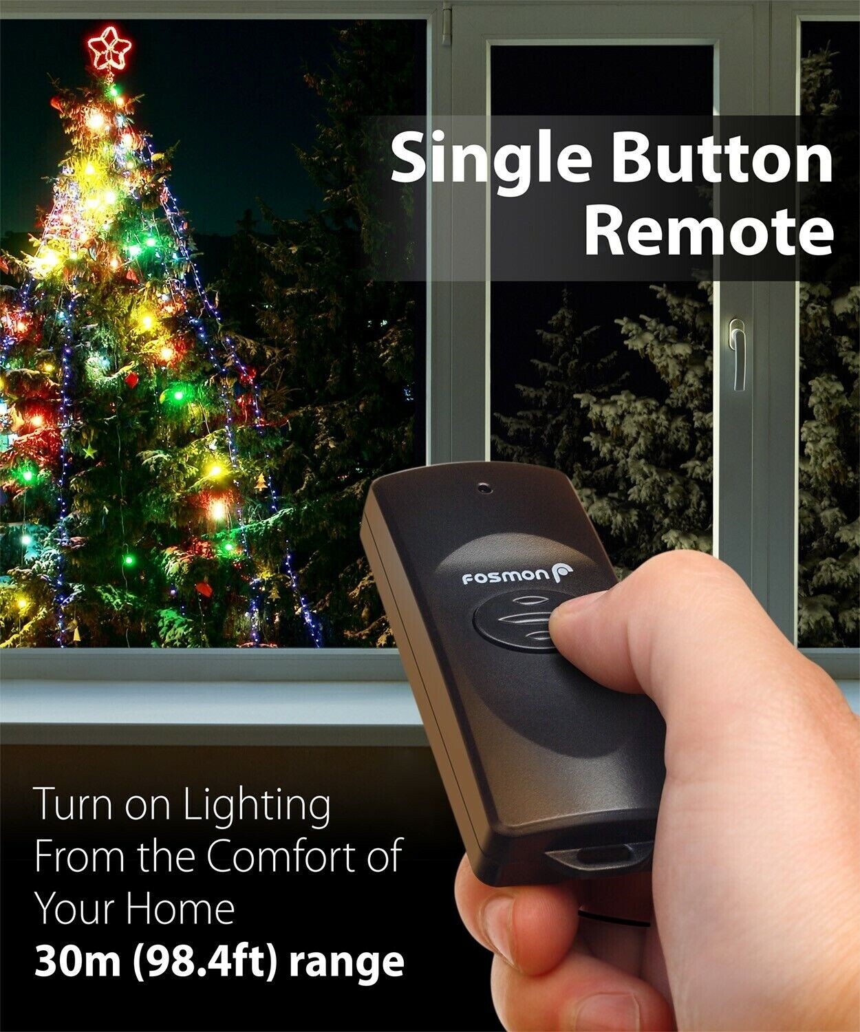 3x Waterproof Outdoor Lights Wireless Remote Control Outlet Power Switch Plug In
