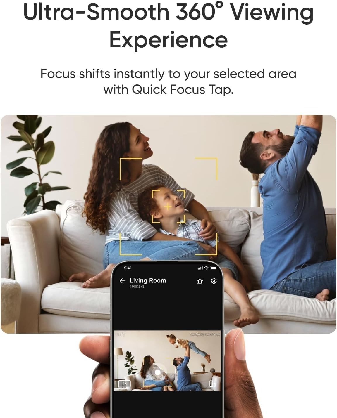 eufy Security 4K Indoor Camera E30-No Subscription, Work as Pet Camera
