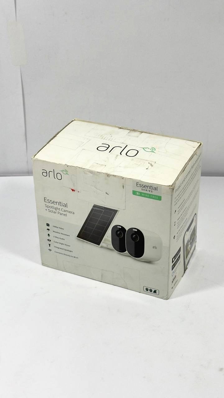Arlo Essential Wireless Security Cameras 2-pack with Solar Panel – AS IS