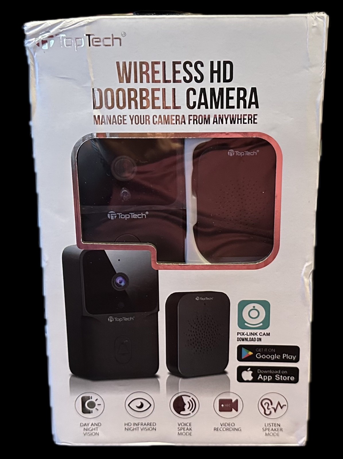 Wireless High Definition (HD) Doorbell Camera By Top Tech, Brand New