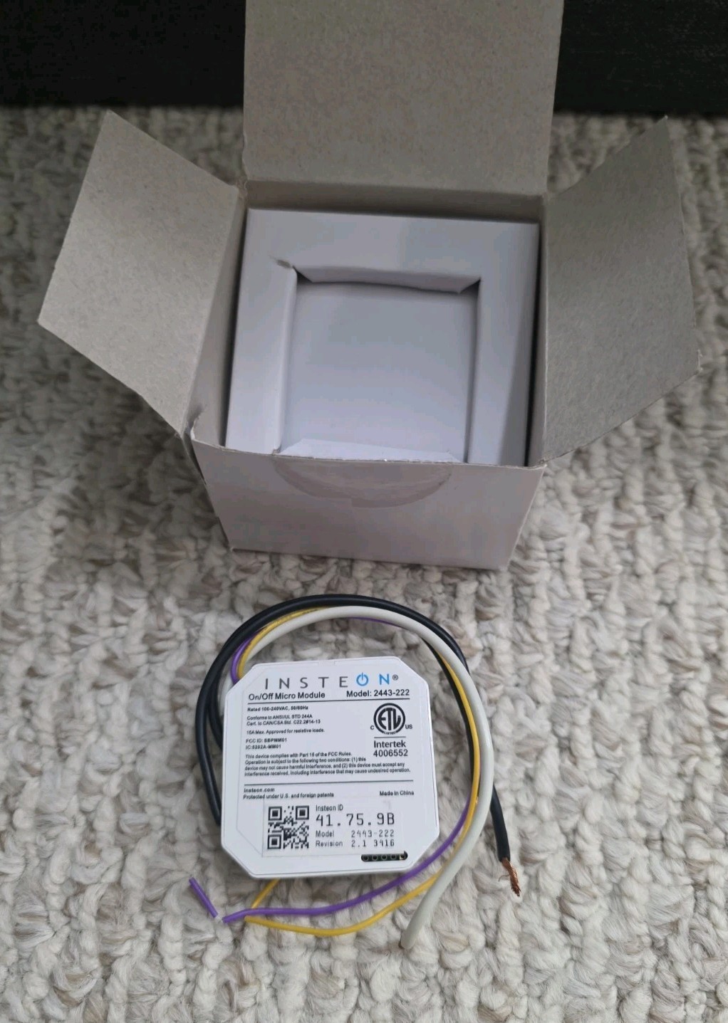 Insteon Micro Dimmer Module Model 2442-222
