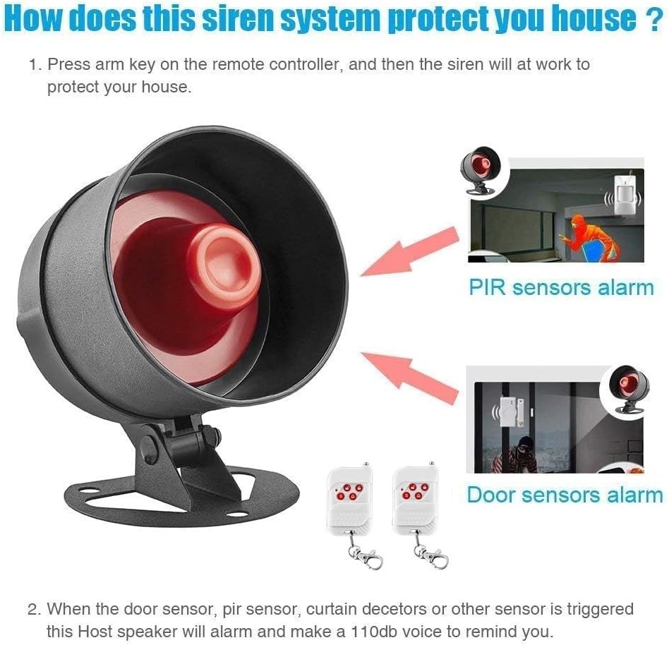 Kit de sistema de alarma de seguridad para tienda, oficina y hogar independiente