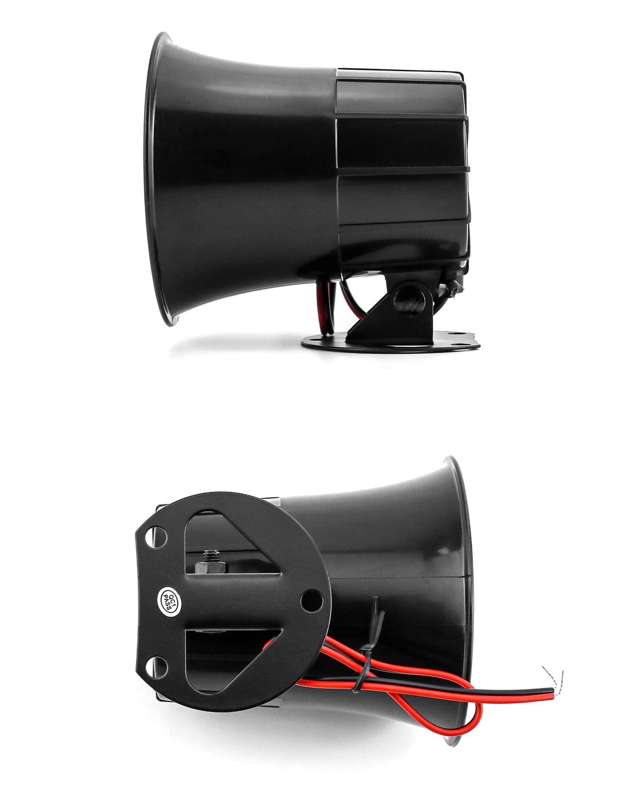 Wired Alarm Siren 2 Pack 110dB DC 12V Loud Security Horn Home Protection ABS