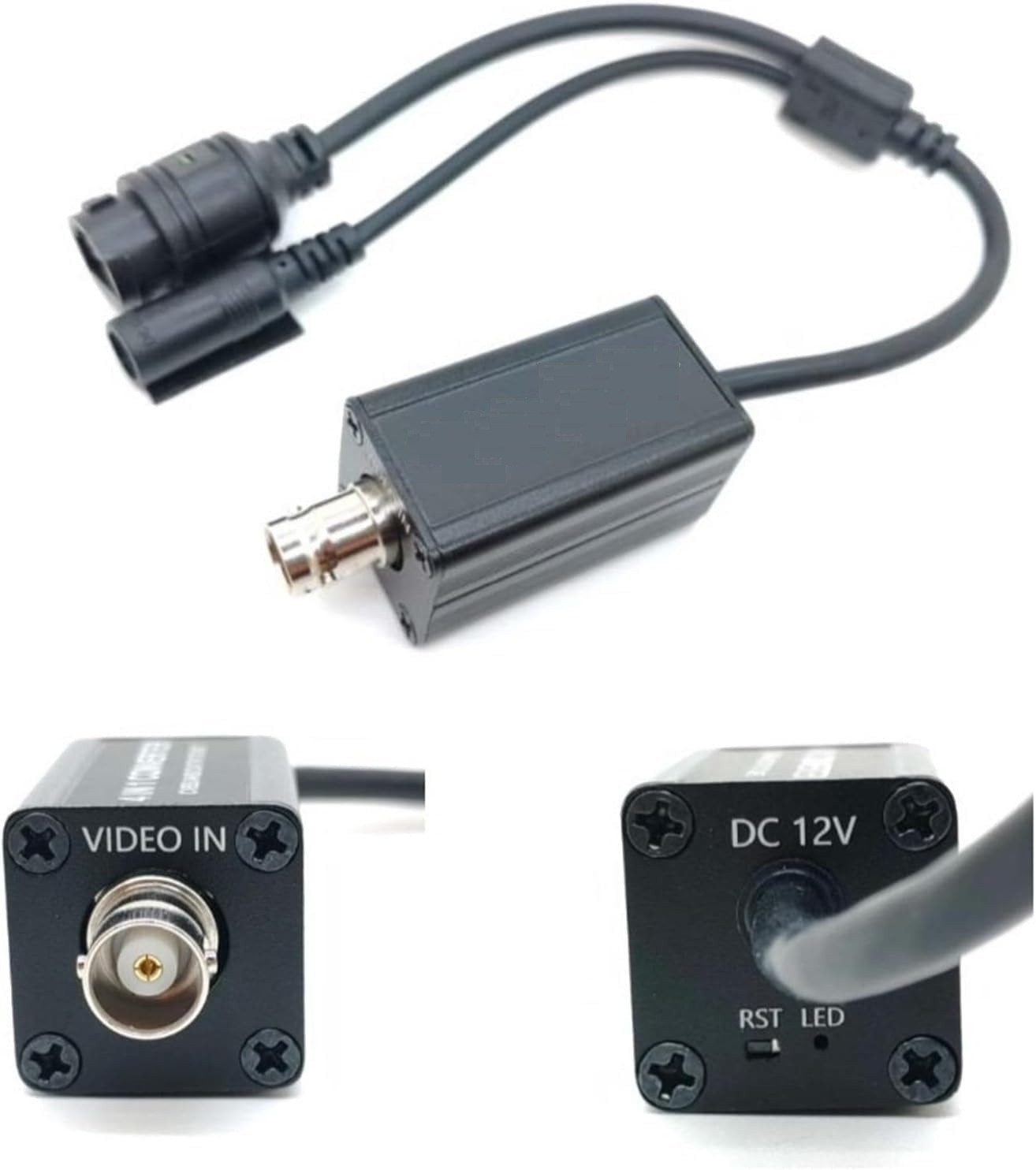 Self-Adaption BNC 1080P HD Camera TVI CVI AHD To IP Camera Converter work w/NVR