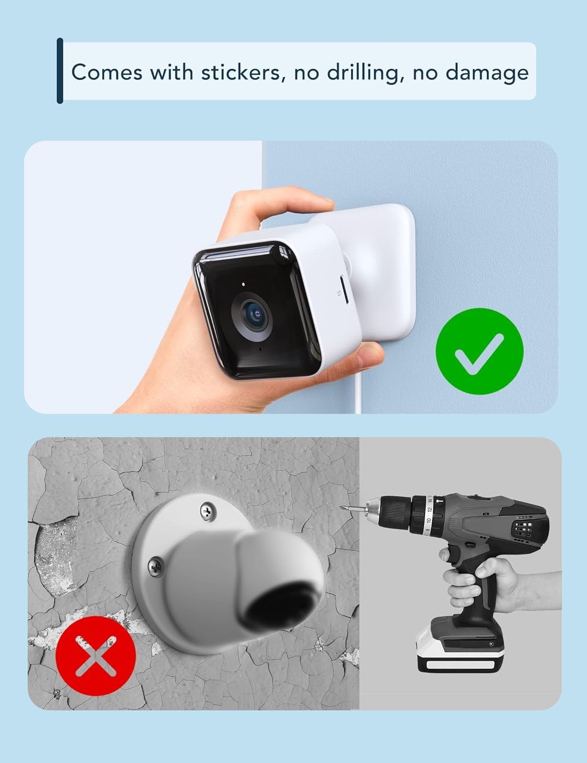 Compact 2K Dog Camera with 2-Way Audio & Night Vision – Easy Tape Installation