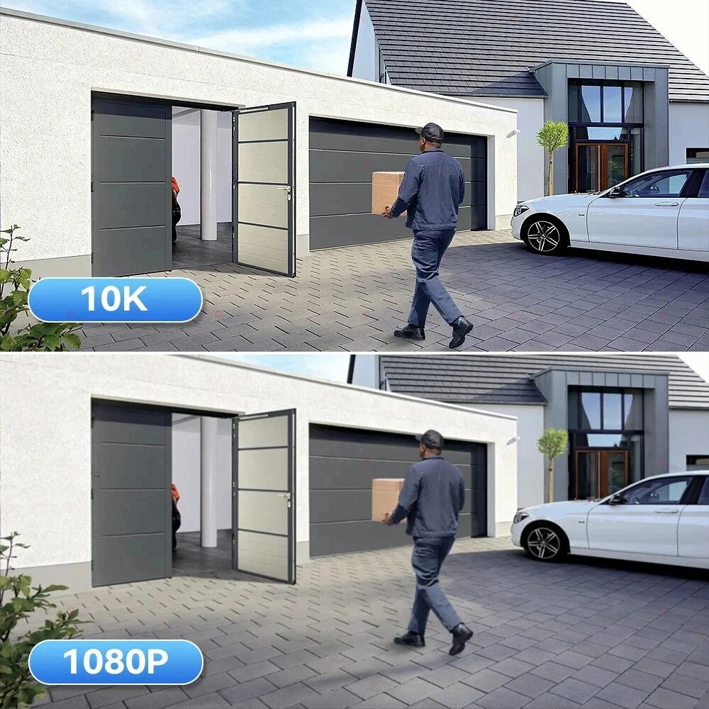 5MP WiFi Camera UHD IPC Outdoor 4 Lens Four Screens PTZ Camera Security Cam CCTV