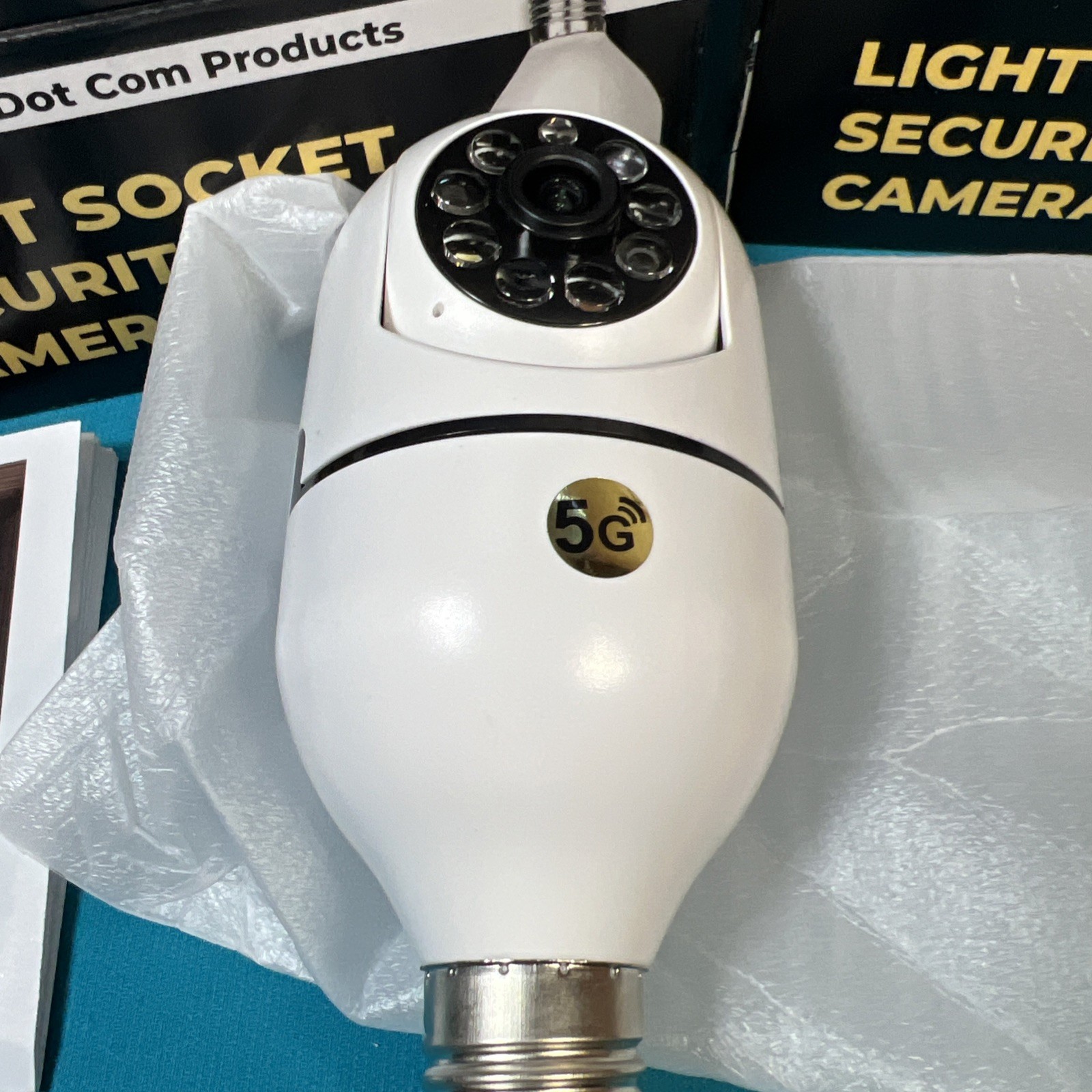 Lot of 3 Dot Com Light Socket 5G Security Camera Memory Cards Not Included New