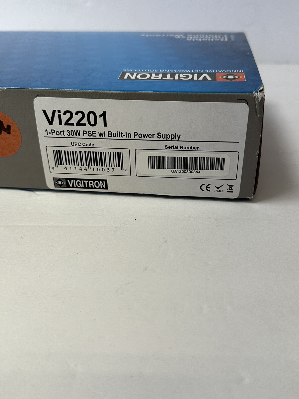Vigitron Vi2201 1-port 30w PSE W/Built-in Power Supply