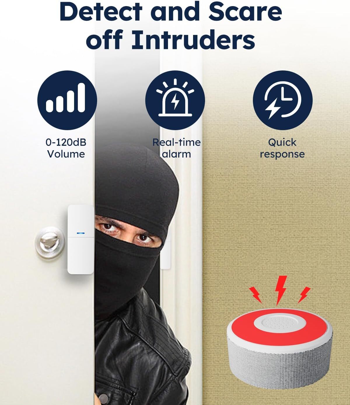 8pcs WiFi Door Alarm Wireless DIY Smart Home Security System Phone APP Alert