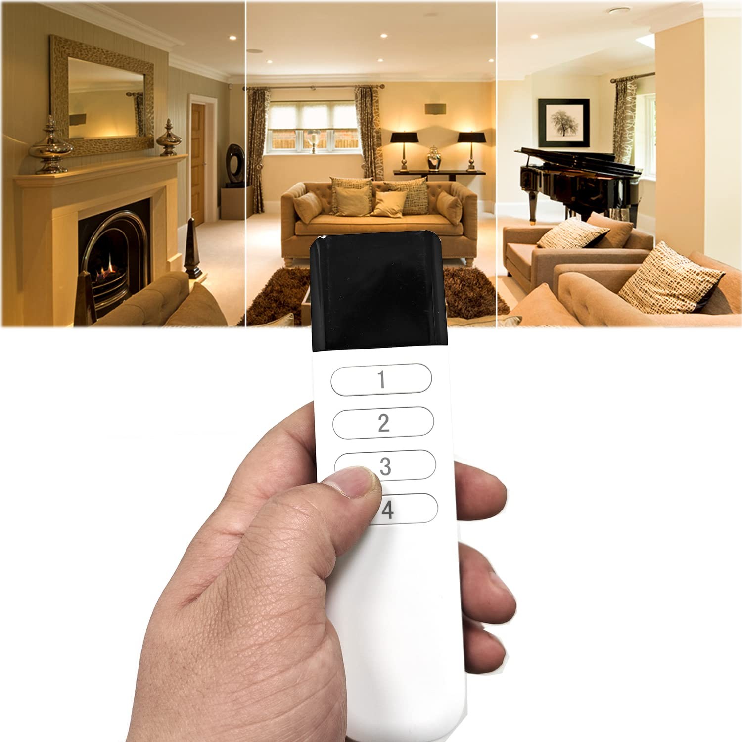 Wireless Zigbee Smart Button 12 Scene Controller 4Way Remote Switch Tuya Hub