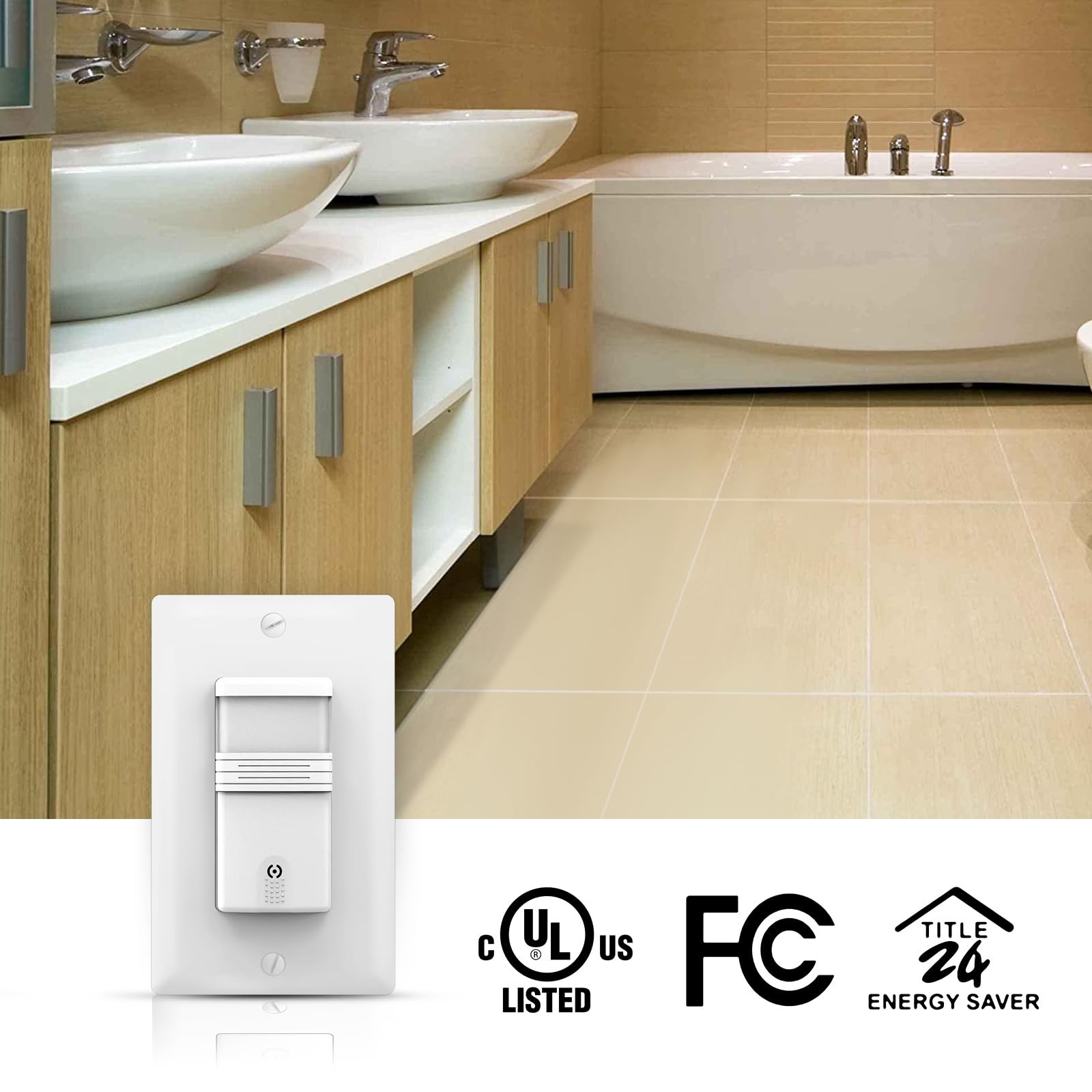ECOELER Motion Sensor Light Switch, Occupancy & Vacancy Model Motion Activate…