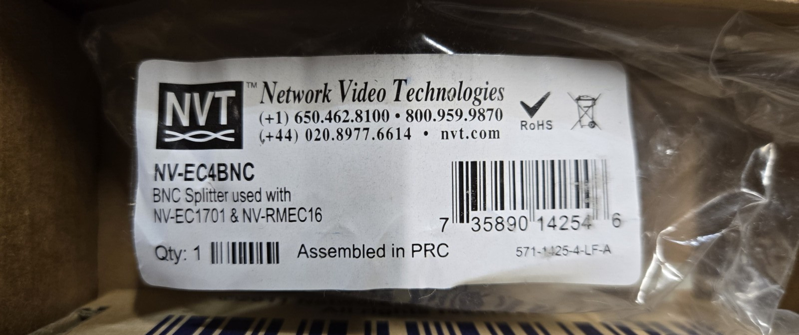 NVT NV-EC1701-KIT3 Ethernet over Coax EoC Transceiver Kit FAST FREE SHIPPING c