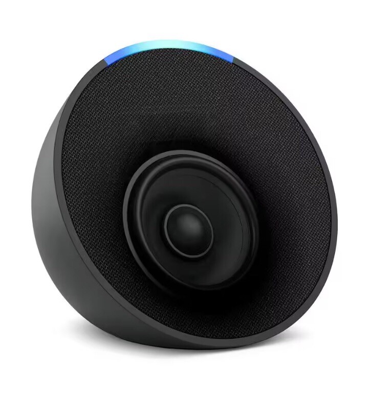 Amazon Echo Pop (1st Gen) Full Sound Compact Smart Speaker With Alexa, Charcoal