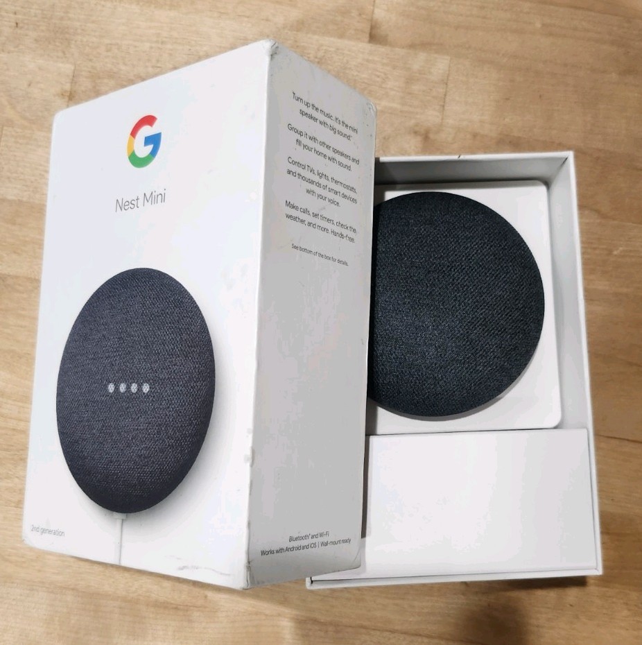 Google Nest Mini (2nd Generation) Smart Speaker – Charcoal