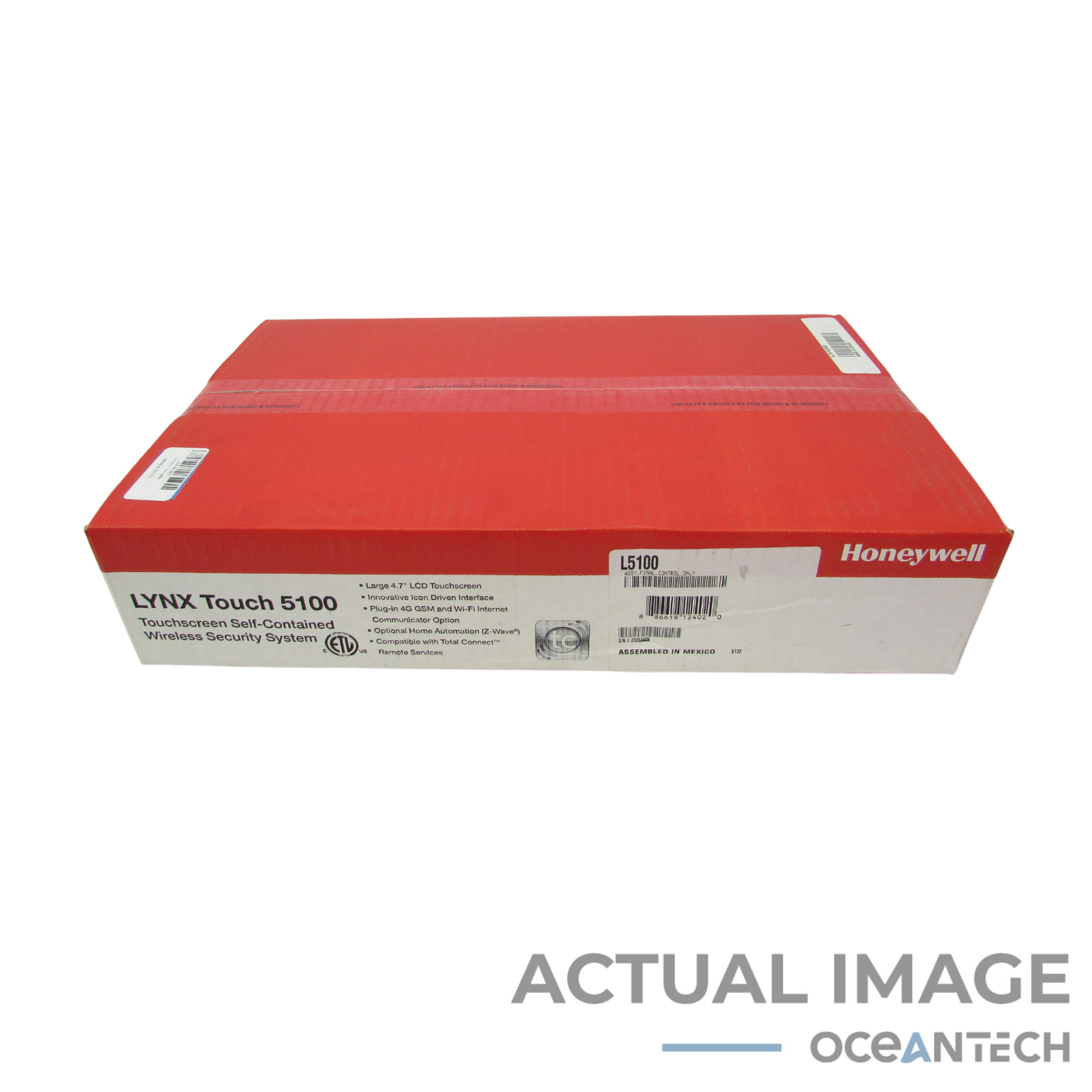 New Honeywell Lynx Touch L5100 4.7″ Touchscreen Self-Contained Wireless Security