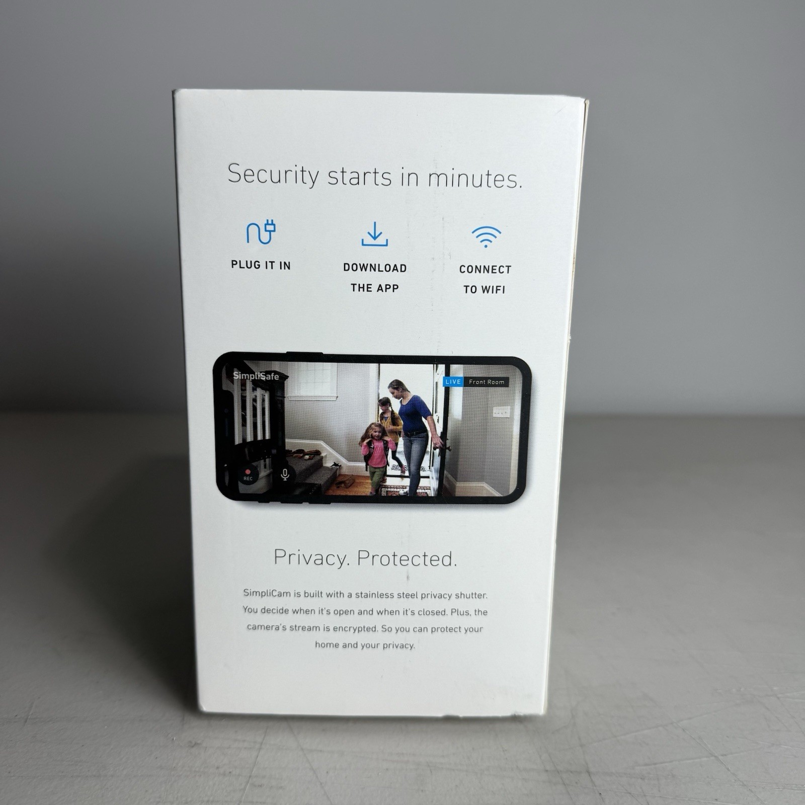 SimpliSafe Simplicam Security HD Camera SSCM1 Black | Open Box