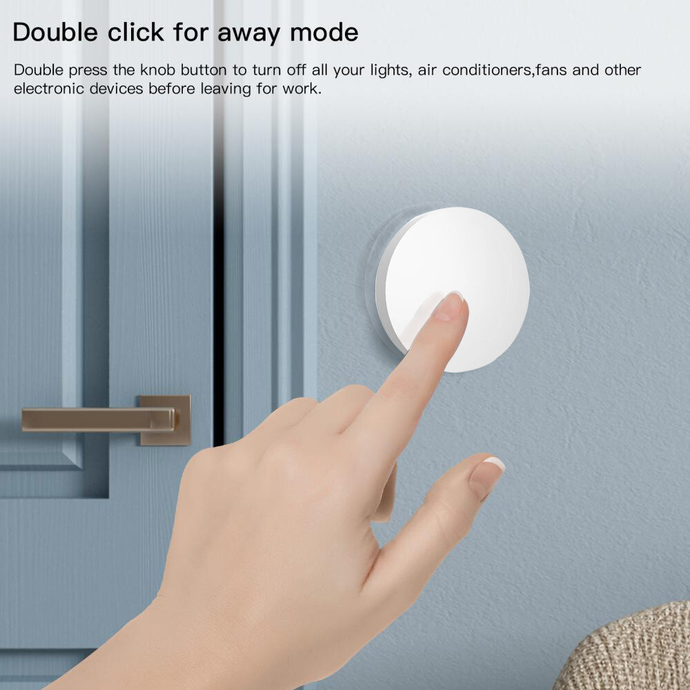 1Pcs Tuya ZigBee Smart Button Scene Switch Wireless Remote On Off Key Controller