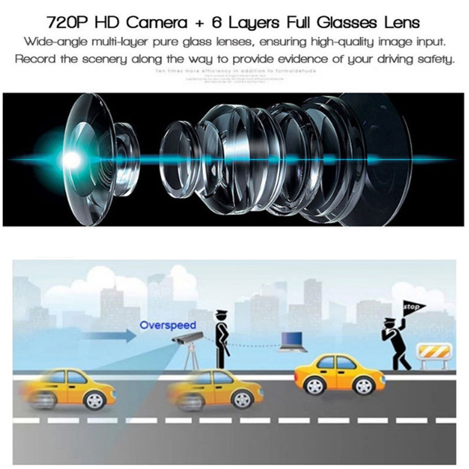3in1 Laser Radar Detector 2.4″ 1080P HD Car DVR Dash Cam Camera Video Recorders