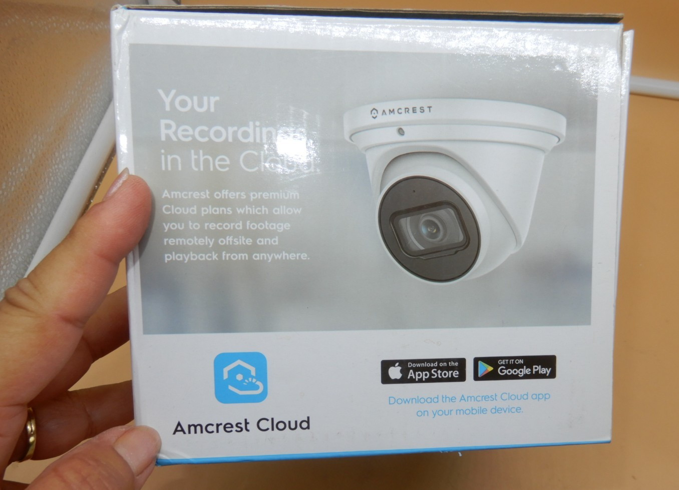 AMCREST Ultra HD 4K (8MP) Outdoor Security IP Turret PoE Camera with box 2.8mm