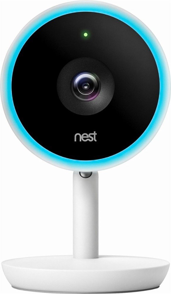 Nest Cam IQ – Indoor Security Smart 1080P HD Camera – White (Cable Incl)