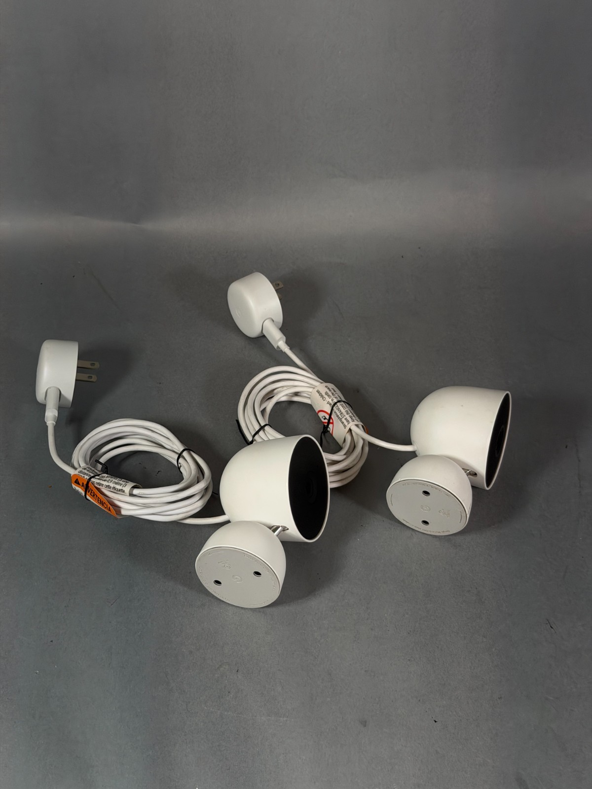 Google Nest Security Cam Indoor 1080p Wired 2nd Gen GJQ9T (Snow) – Lot of 2
