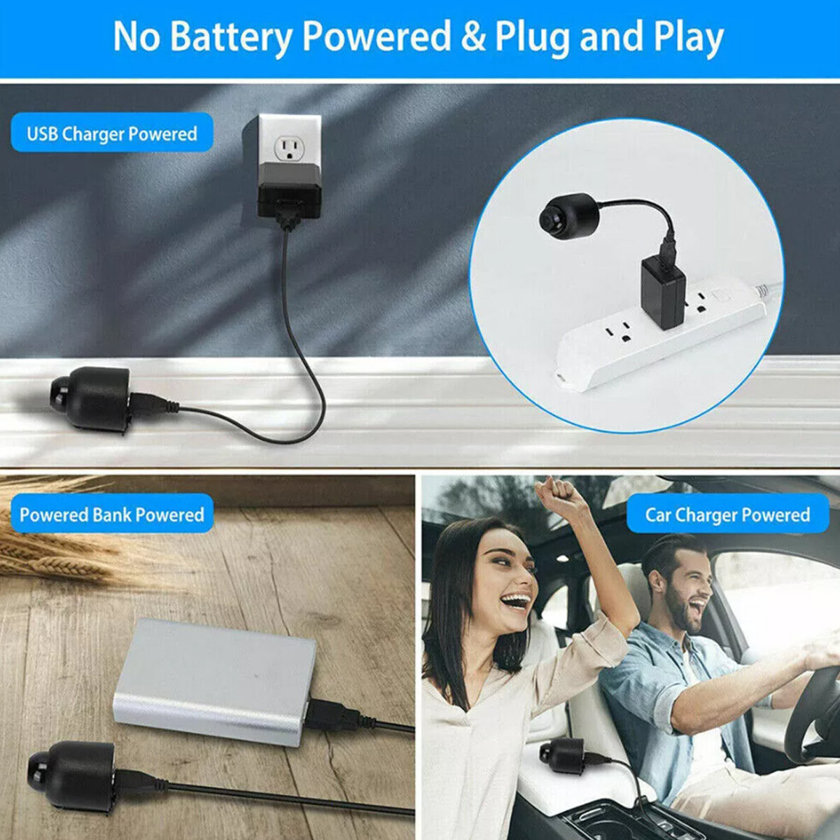 32GB SD Card, HD 1080P Mini Camera WiFi Camcorder Security Cam For Home