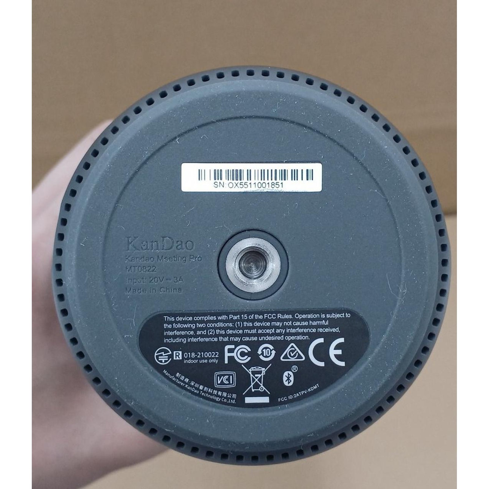 Kandao Meeting Pro 360° 4K Webcam AI Tracking 8-Mic Noise Canceling Used